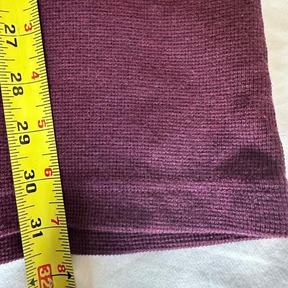 LL Bean Mens Traditional Long Sleeve Henley — Maroon - Picture 5 of 5